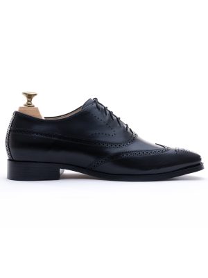 Edinburgh Brogue Wing – Black