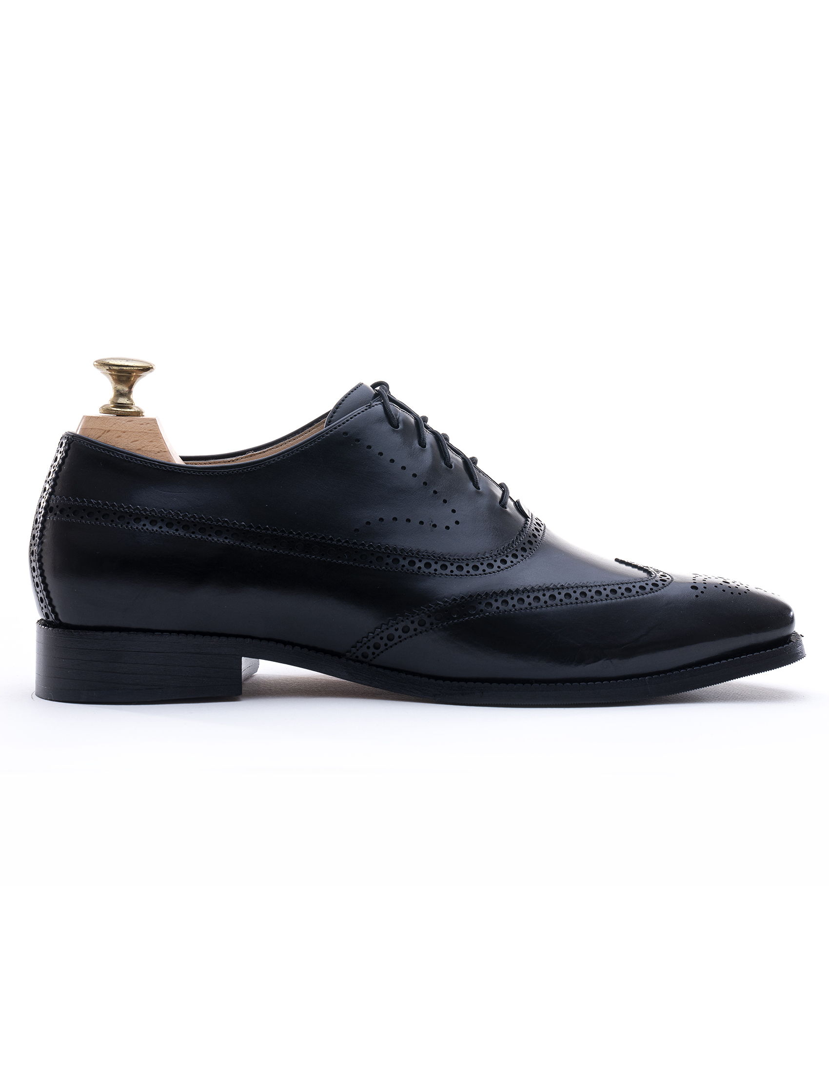 Edinburgh Brogue Wing – Black